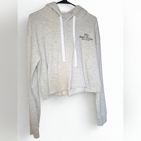 QUIET STORM Cropped Hoodie | Size Large | Like New - Picture 1 of 3